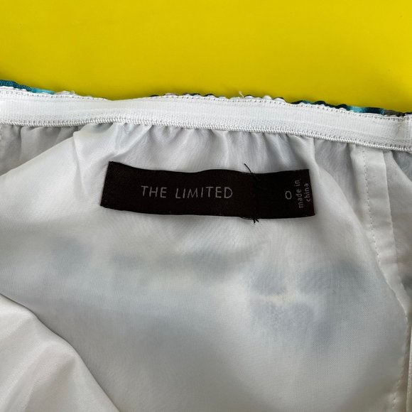 The Limited Strapless Cream Multi Colored Dress with Pockets, Size 0 - Picture 8 of 12